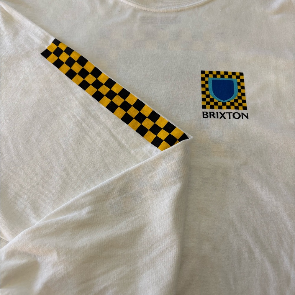 Brixton White Long Sleeve Tee Mens XL - New - Picture 3 of 7